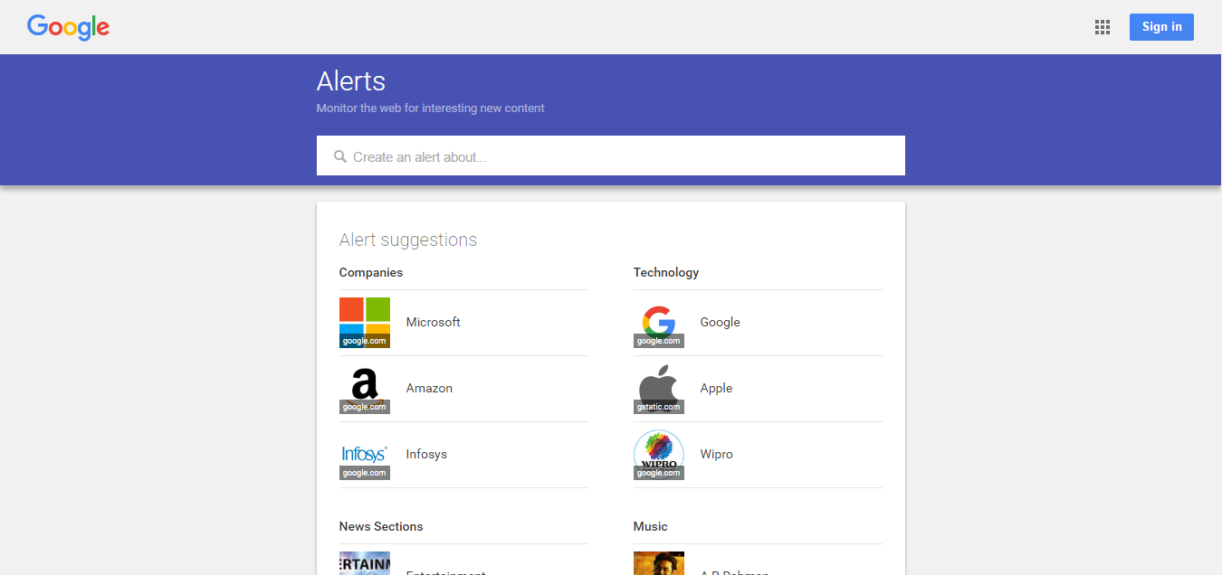 Google-Alerts Free-Google-Tools-Avinash-Dangeti