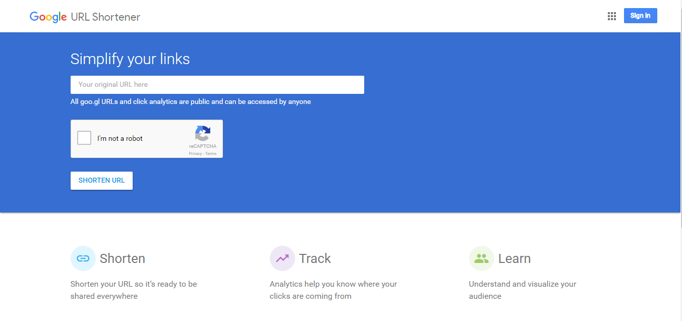 Google-URL-Shortener Free-Google-Tools-Avinash-Dangeti